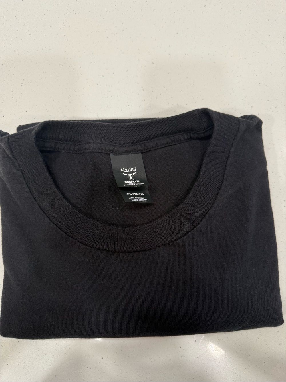 NWOT Hanes Men's Classic Black Crew Neck T-Shirt